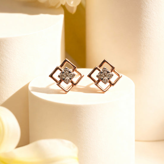 Bella Quadra Bloom Diamond Earrings