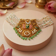 Rajshri Navya Pearl Gold Necklace Set