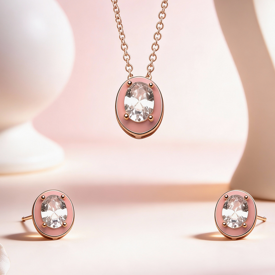 Siora Classic Oval Glow Pendant Set