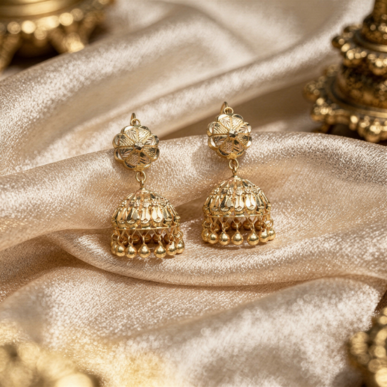 RSJ Pushpa Dome Jhumkas