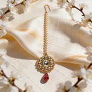 Surya Kundan Glow Gold Mang Tikka