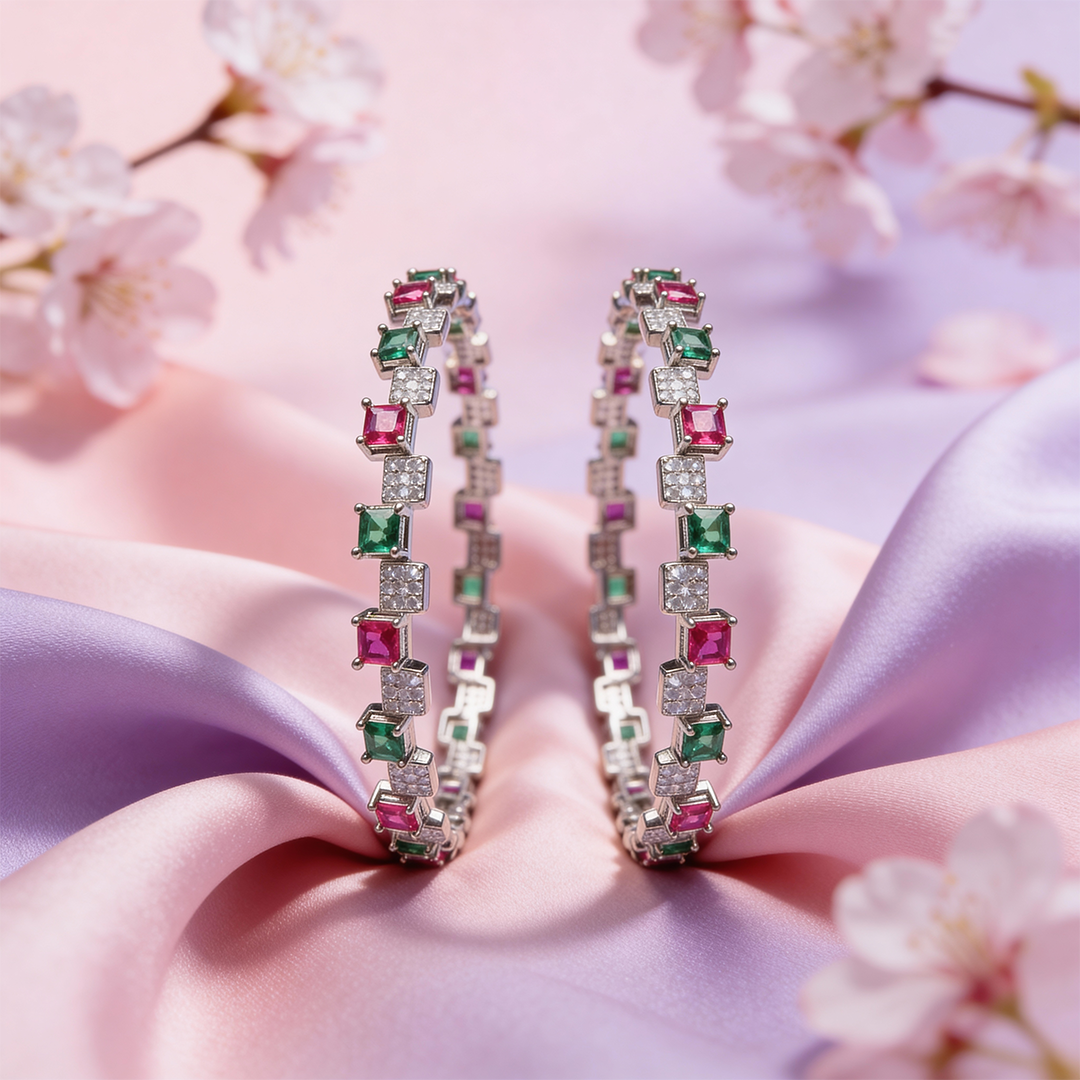 Siora Mosaic Gem Tennis Bangles