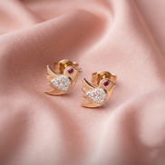 Bella Kids Ruby Birdie Studs