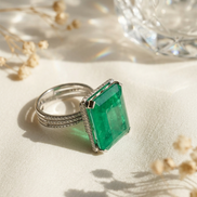 RSJ Emerald Majesty Diamond Ring