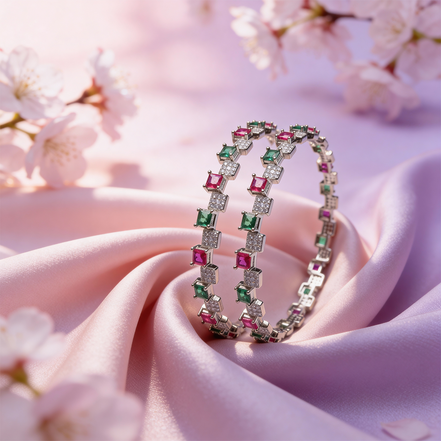 Siora Mosaic Gem Tennis Bangles