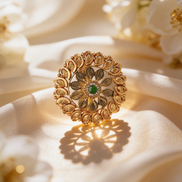 Vanya Chakra Gold Cocktail Ring
