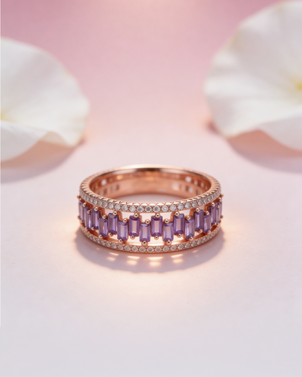 Siora Amethyst Royale Band