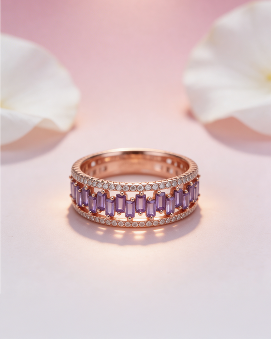 Siora Amethyst Royale Band