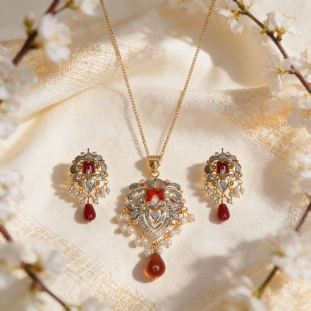 RSJ Riva Royal Ruby Pendant Set