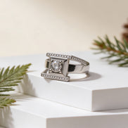 Siora Nova Frame Silver Ring