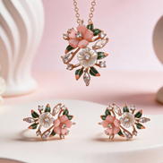 Siora Blush Garden Pendant Set