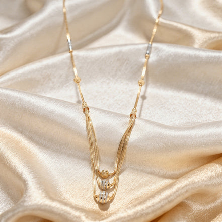 RSJ Twin-Tone Accent Gold Chain