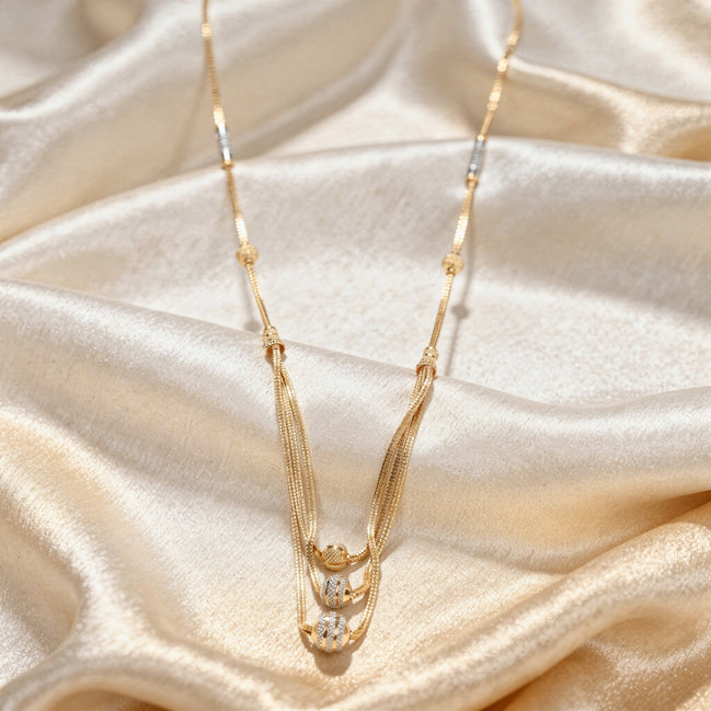 RSJ Twin-Tone Accent Gold Chain