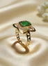 Emerald Crest Gold Ring