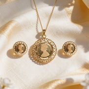 Vira Coin Heritage Pendant Set