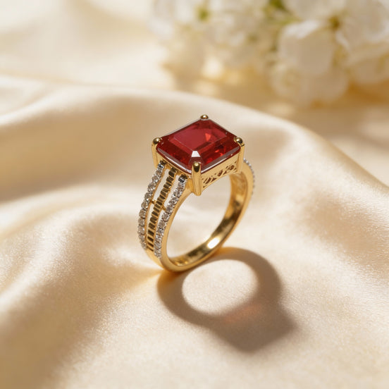 Ruby Regalia Gold Ring
