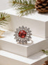 Siora Ruby Radiance Silver Ring