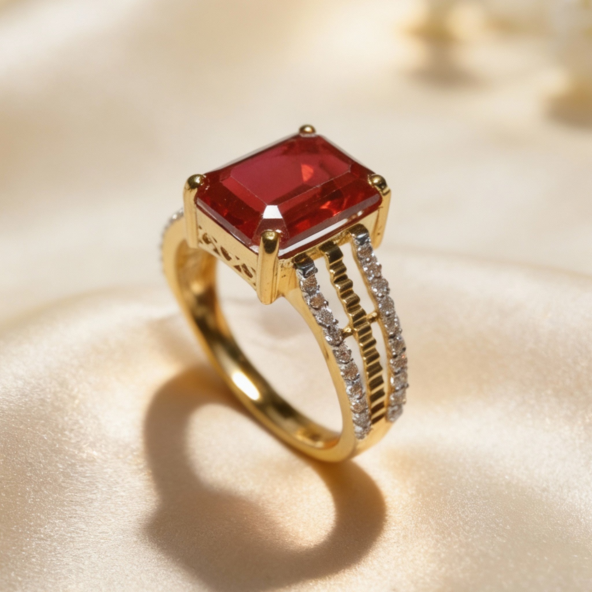 Ruby Regalia Gold Ring