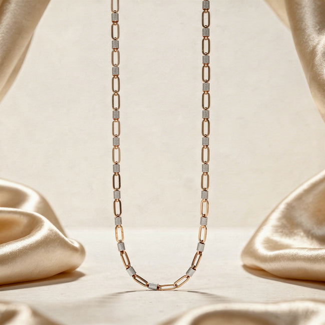 RSJ Signature Block Link Gold Chain