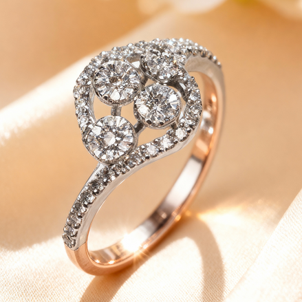 Bella Bloom Cluster Diamond Ring