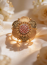 Ruhira Bloom Gold Cocktail Ring