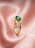 Bella Emerald Heart Ring