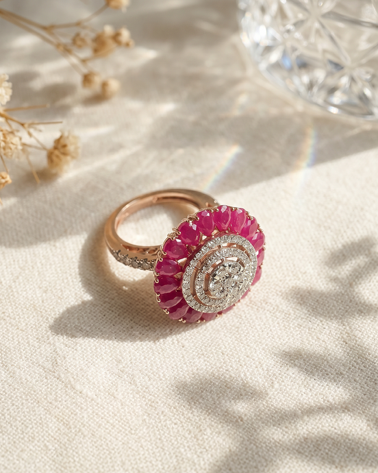 RSJ Ruby Royale Diamond Ring