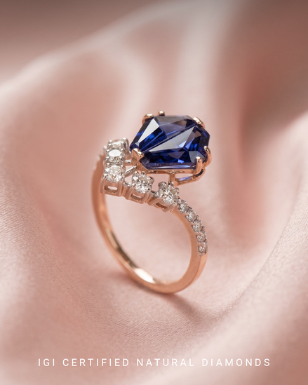 Bella Sapphire Crown Ring