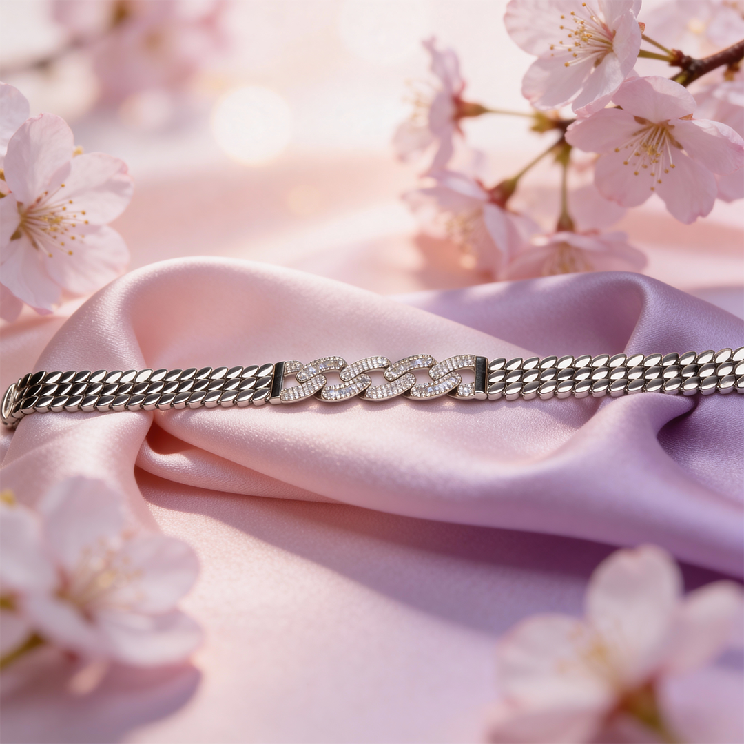 Siora Classic Link Silver Bracelet
