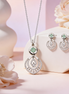 Siora Mint Aura Pendant Set
