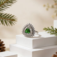 Siora Verdant Grace Silver Ring