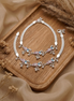 Siora Peacock Grace Silver Anklet
