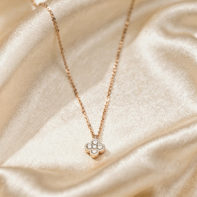 RSJ Bloom Solitaire Gold Pendant Chain