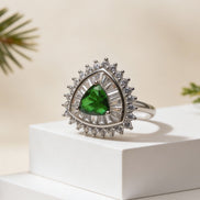 Siora Verdant Grace Silver Ring
