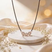 Luxe Trinity Halo Diamond Mangalsutra