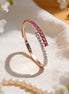 Luxe Royale Ruby & Diamond Open Bangle