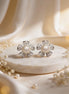 Luxe Pearl Étoile Diamond Stud Earrings