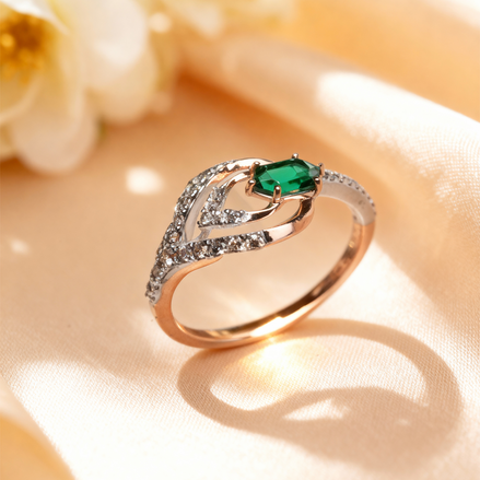 Bella Emerald Whisper Diamond Ring