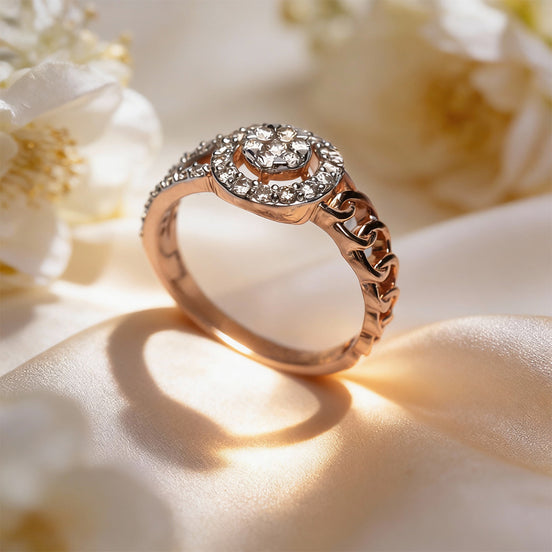 Bella Linked Aura Diamond Ring