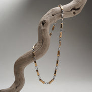 Siora Contemporary Dual-Tone Link Chain