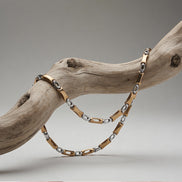 Siora Contemporary Dual-Tone Link Chain