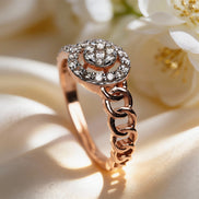 Bella Linked Aura Diamond Ring