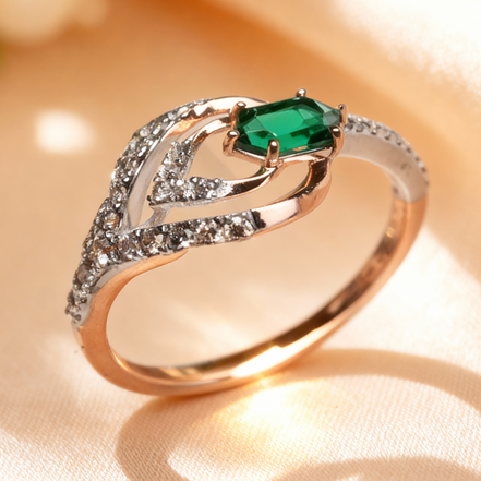 Bella Emerald Whisper Diamond Ring