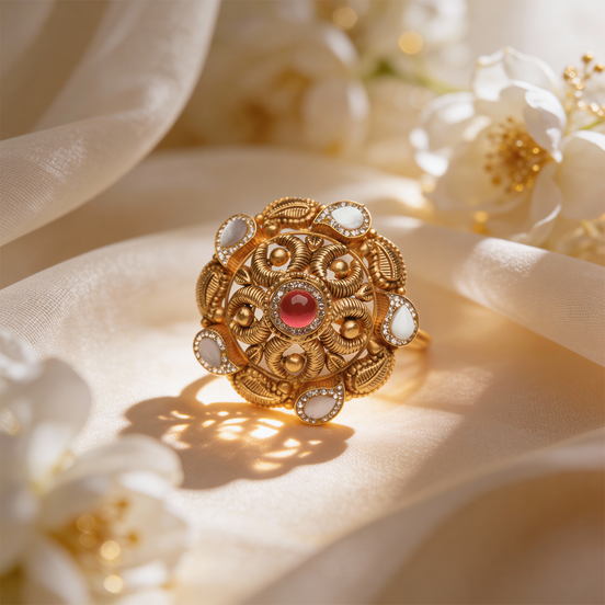 Padmira Royale Gold Cocktail Ring