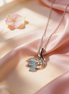 Siora Aqua Bloom Pendant Chain