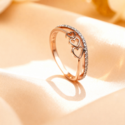 Bella Amour Hearts Diamond Ring