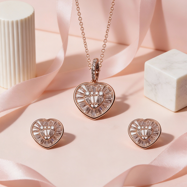 Siora Heart Radiance Pendant Set
