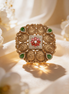 Virasya Chowk Gold Cocktail Ring