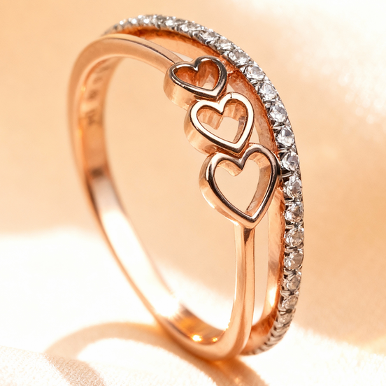 Bella Amour Hearts Diamond Ring