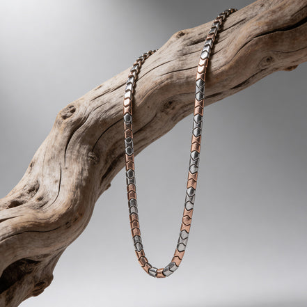 Siora Hexa Dual-Tone Silver Chain